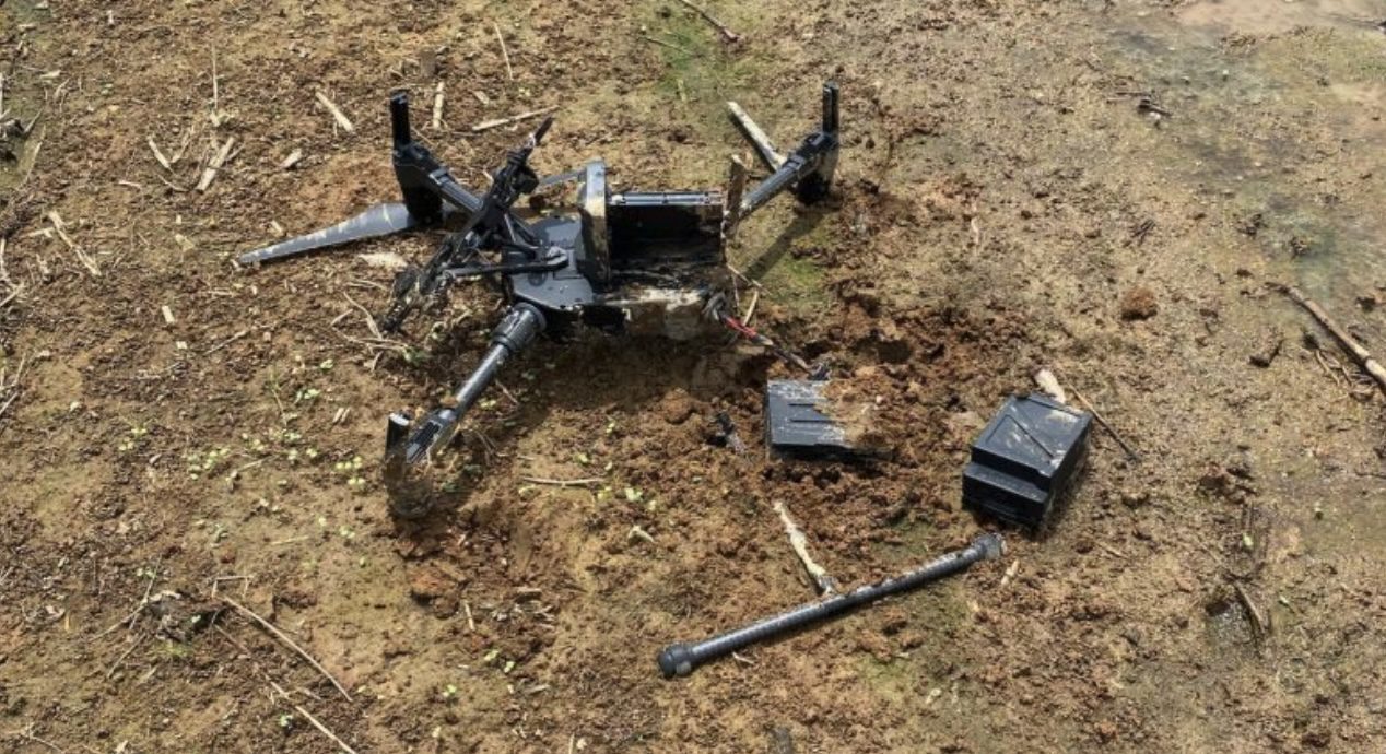 Drone crash